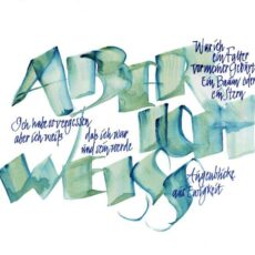 Wenn Text zum Bild wird – Die Mainzer Kalligrafin Pamela Stokes